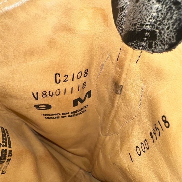 Corral Vintage Genuine Lizard Inlay Western Cowgirl Boot Pointed Toe 9 Leather - Picture 8 of 11